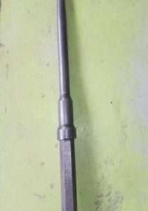 Barra de mampostería cónica